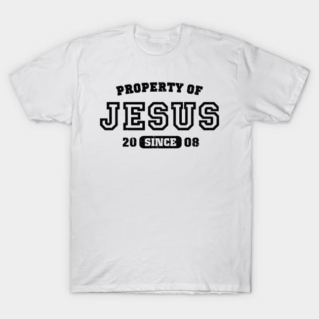 Property of Jesus since 2008 T-Shirt by CamcoGraphics